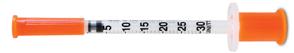 0.3 mL (30 units) syringe