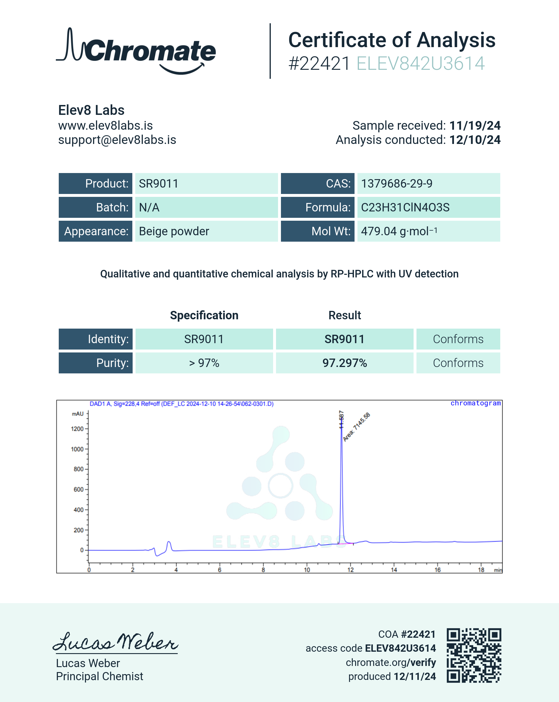 SR9011 - 10mg/ML - 60ml - Image 2