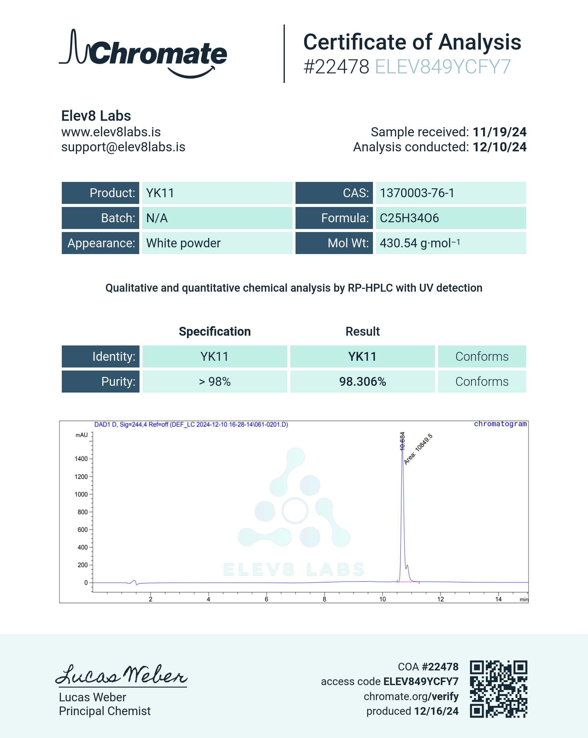 YK 11 - 10mg/ml - 60ml - Image 2