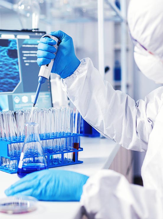 Person using peptide supplements for recovery